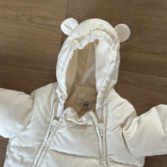 White Winter Puffer for Babies - Picture 2 of 6